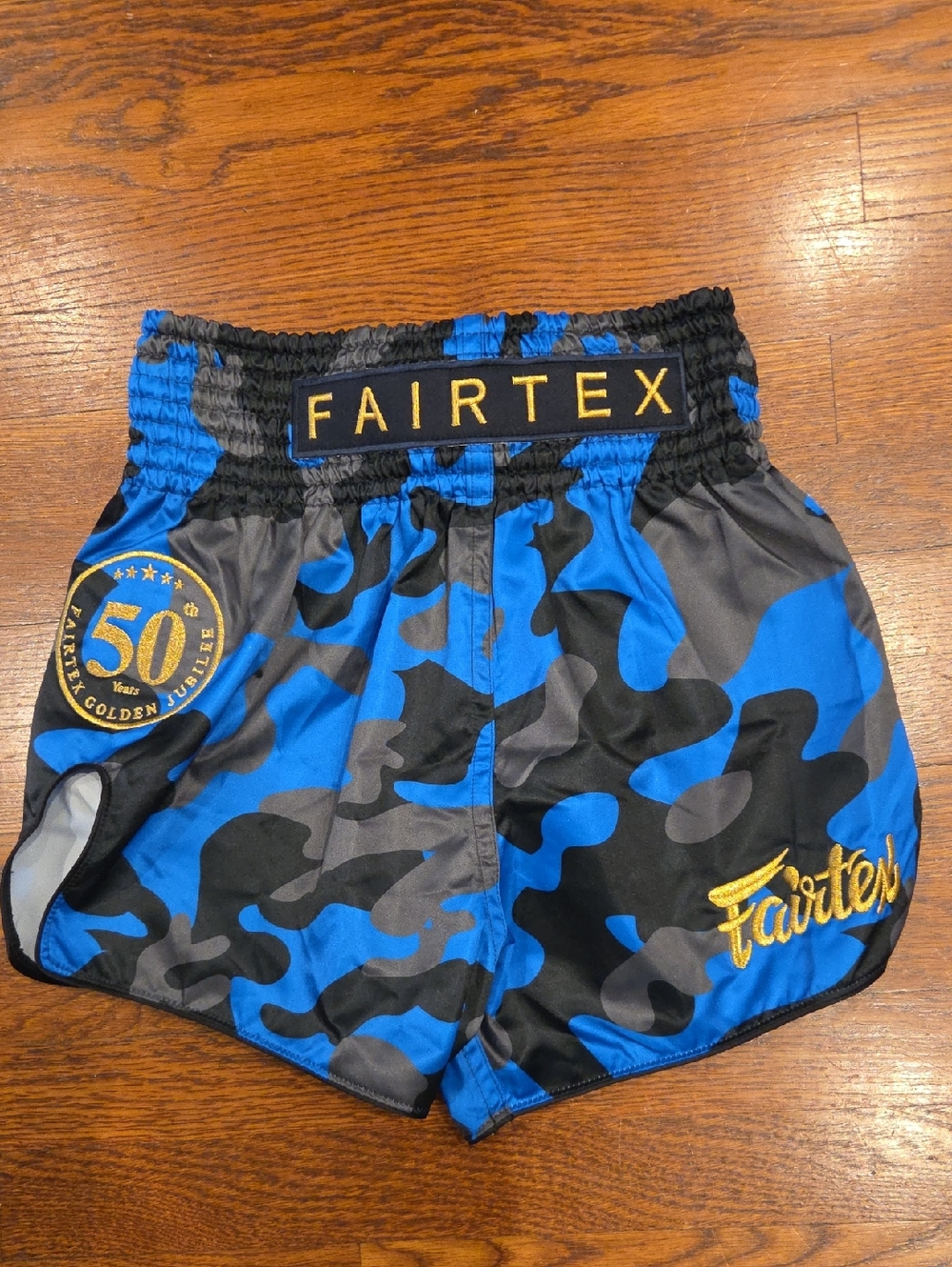 Fairtex Blue & Black Camo Athletic Shorts